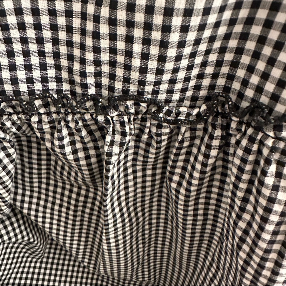 Urban Renewal Black and White Gingham Mini Dress - Picture 5 of 5